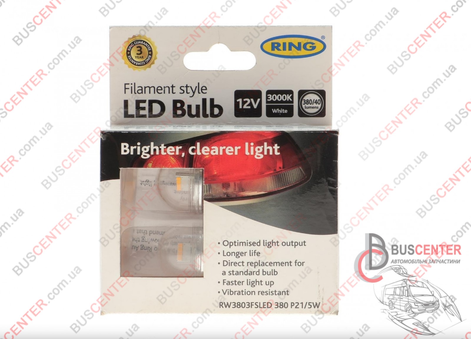 Фотография запчасти Лампочка P21/5W 12V 21/5W (P21/5Вт BAY15d Standard (указатель поворота, стоп-сигнал, габаритные огни)