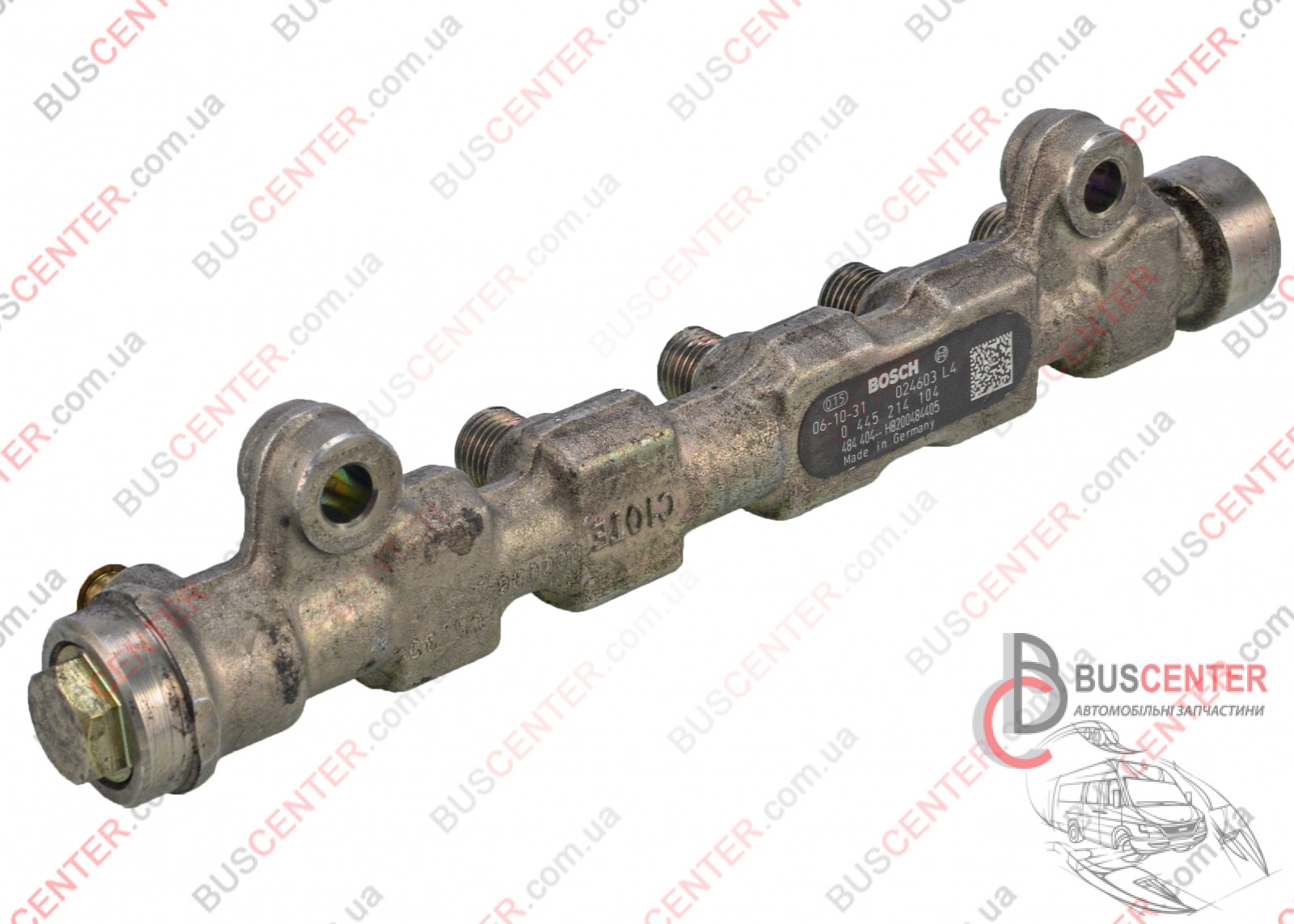 Фотографія запчастини Рампа форсунок - Common Rail (паливна рейка, розподільник, під обратку)