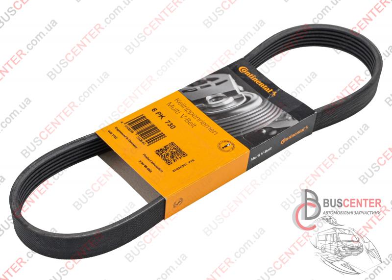 Фотографія запчастини Ремінь струмковий 6 PK 730