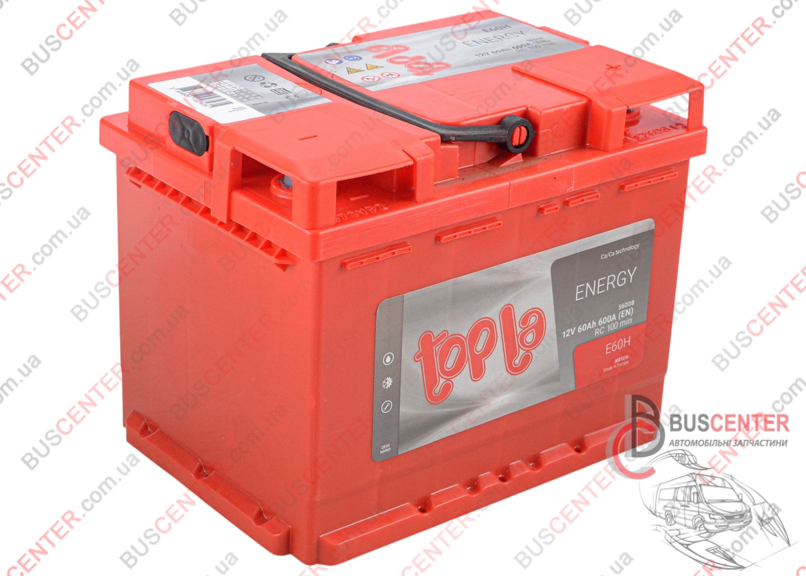 Фотография запчасти Аккумулятор 60AH/600A