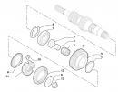 Подшипник КПП 28x67x18 первичный, вторичный вал (задний)