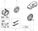 Ремкомплект ручного гальма ( барабанні гальма D203x39)