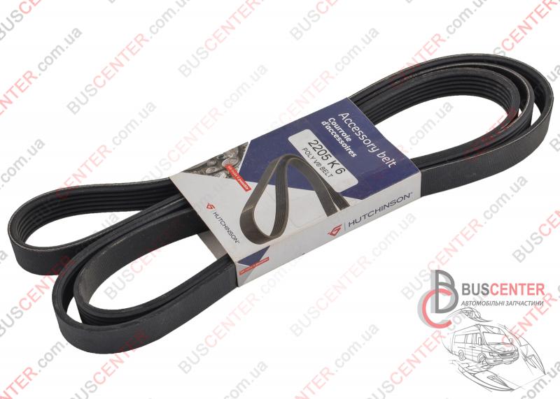 Фотография запчасти Ремень ручейковый 6 PK 2205