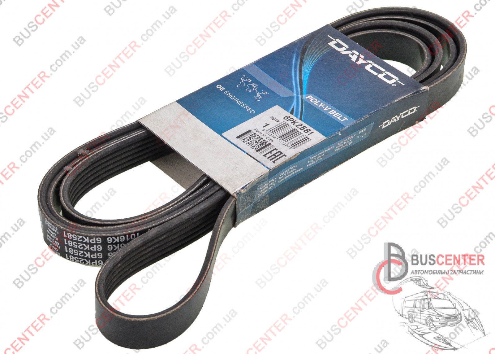 Фотография запчасти Ремень ручейковый 6 PK 2581