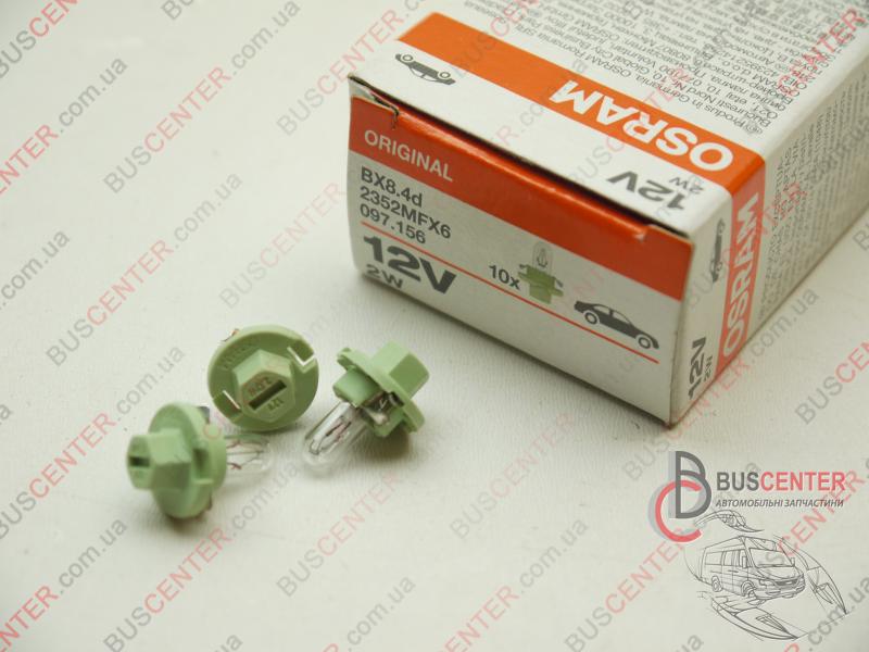 Фотография запчасти Лампочка 12V 2W (зеленый патрон)