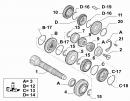 Вторинний вал 15x74 MLGU ( 6 ступінчаста КПП/ML, MLGU)