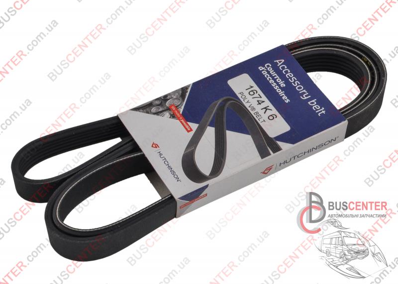 Фотография запчасти Ремень ручейковый 6 PK 1674