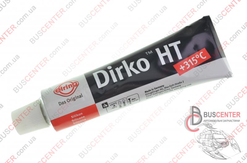 Фотография запчасти Герметик 70 ml (силикон "черный" Dirko HT "-60°C +300°C")