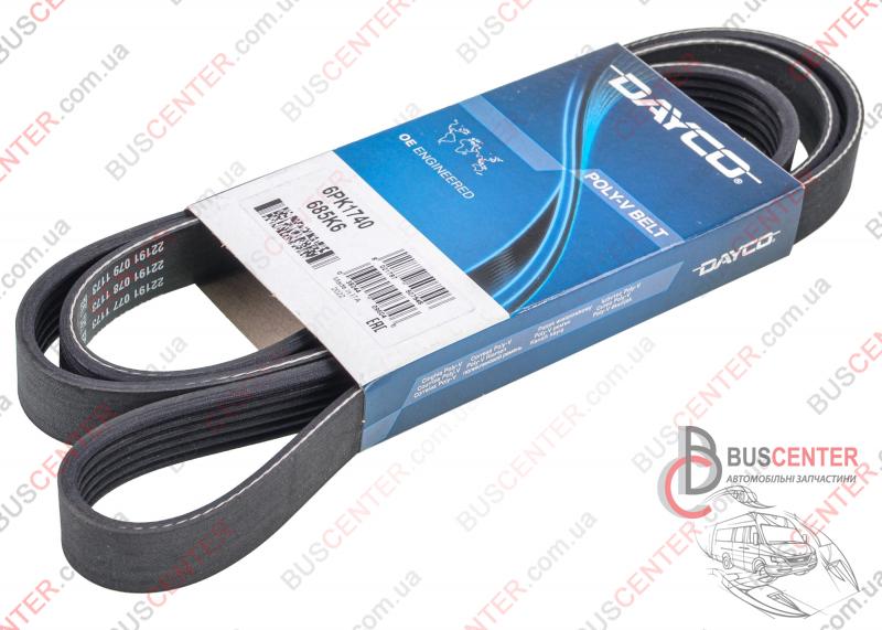 Фотография запчасти Ремень ручейковый 6 PK 1740