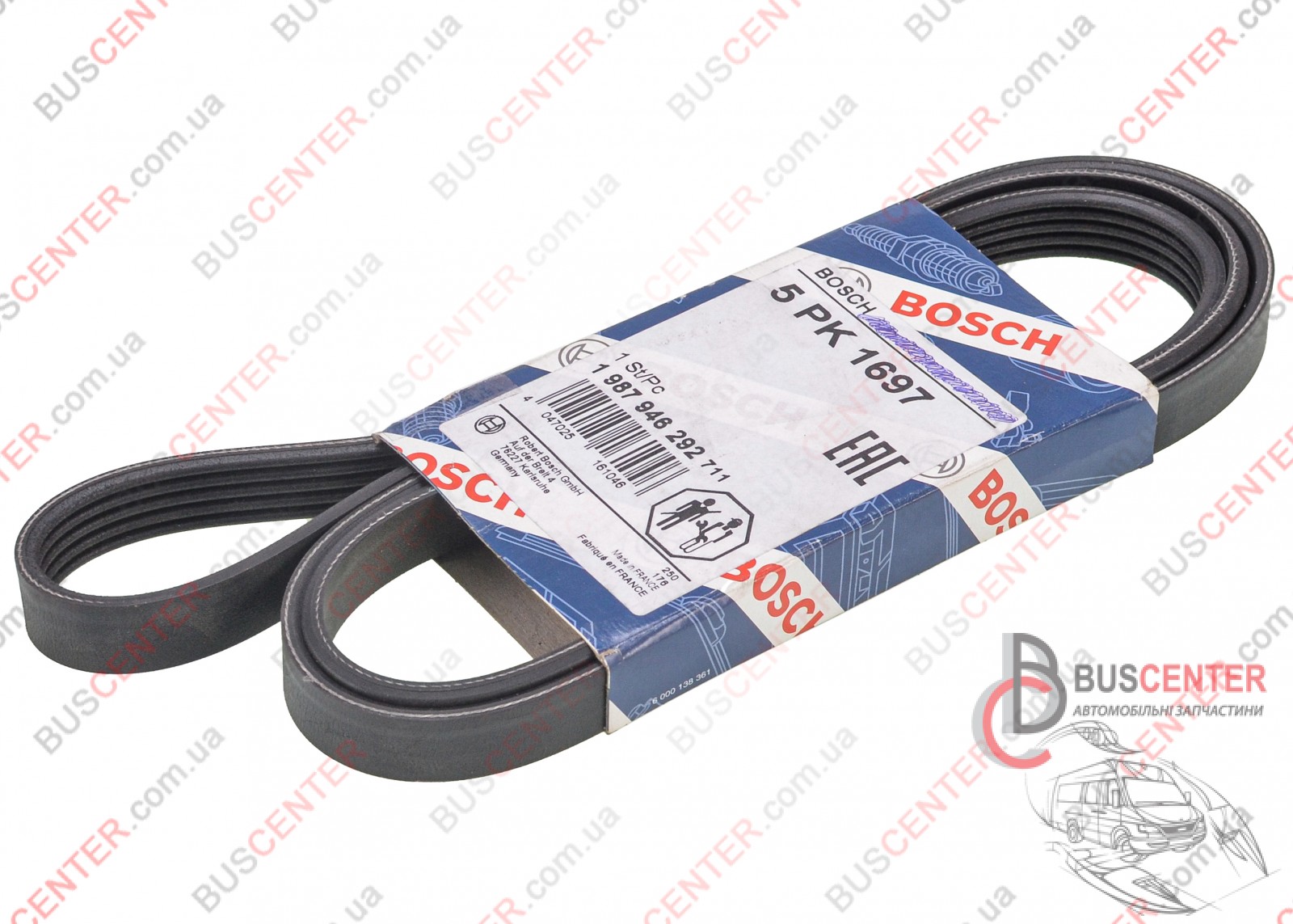 Фотографія запчастини Ремінь струмковий 5 PK 1698