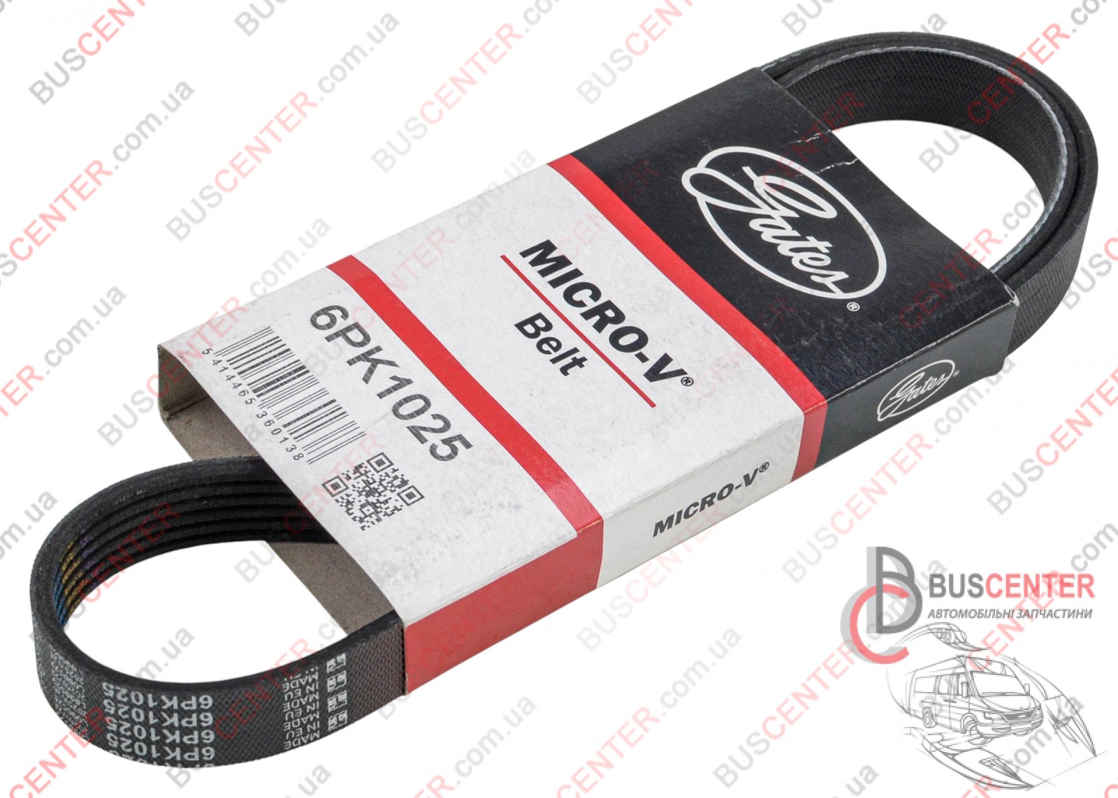 Фотография запчасти Ремень ручейковый 6 PK 1025