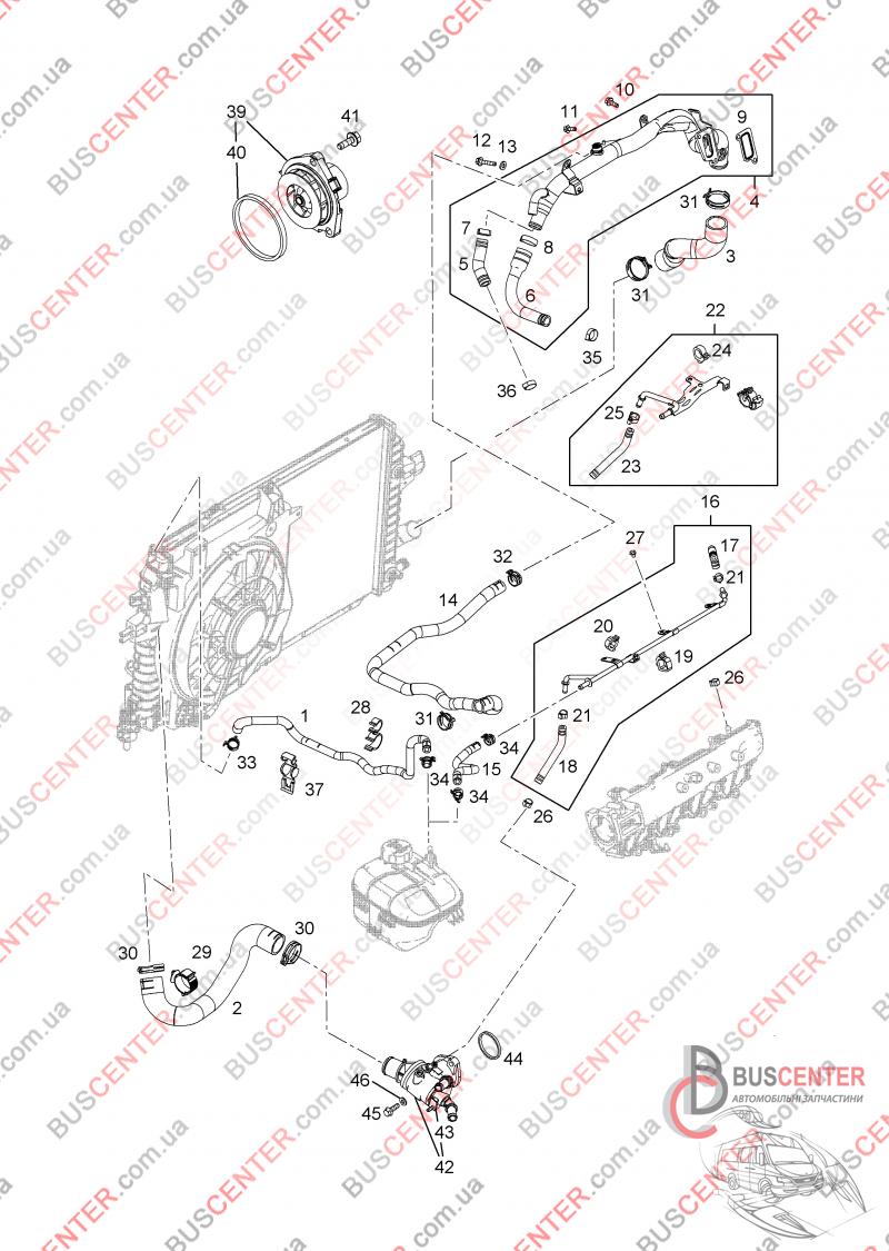Фотографія запчастини Патрубок інтеркулера ( Opel Astra/Vectra 1.9 CDTI)