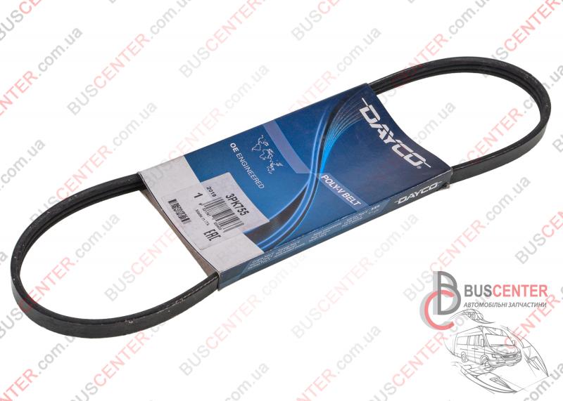 Фотография запчасти Ремень ручейковый 3 PK 755