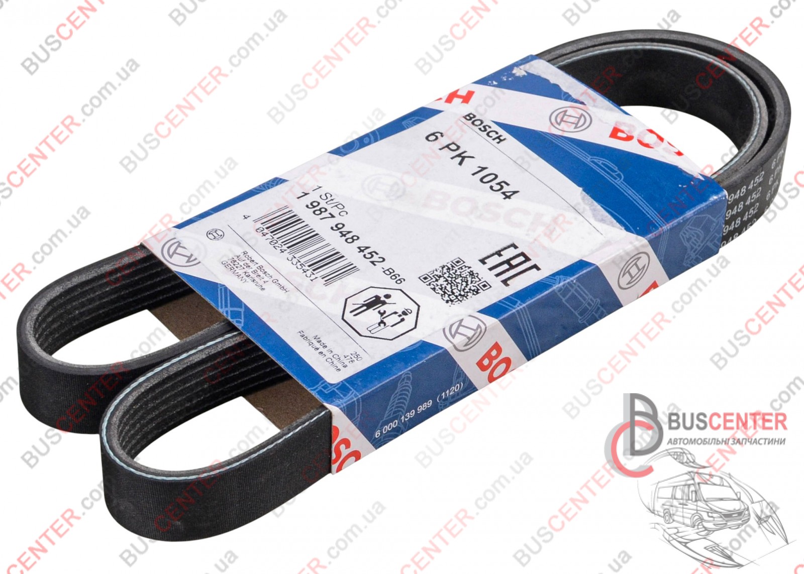 Фотография запчасти Ремень ручейковый 6 PK 1054