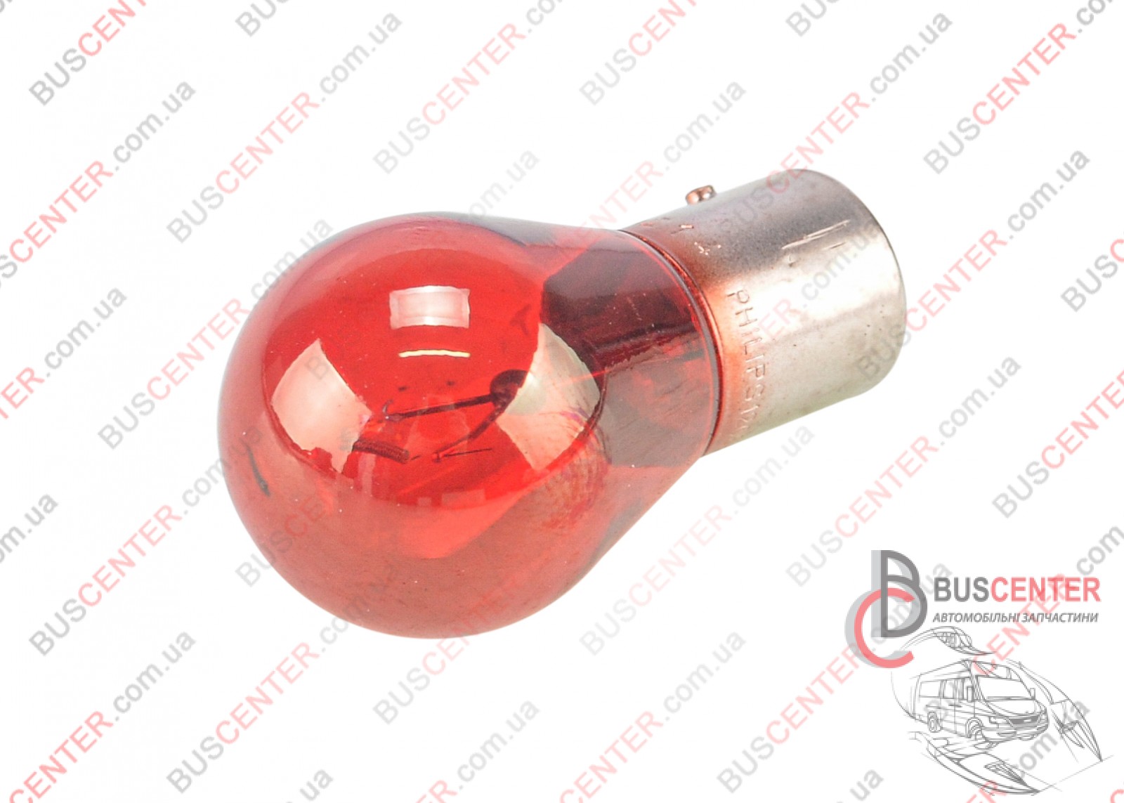 Фотографія запчастини Лампочка 12V 21W ( вказівник повороту, стоп-сигнал, габаритні вогні)