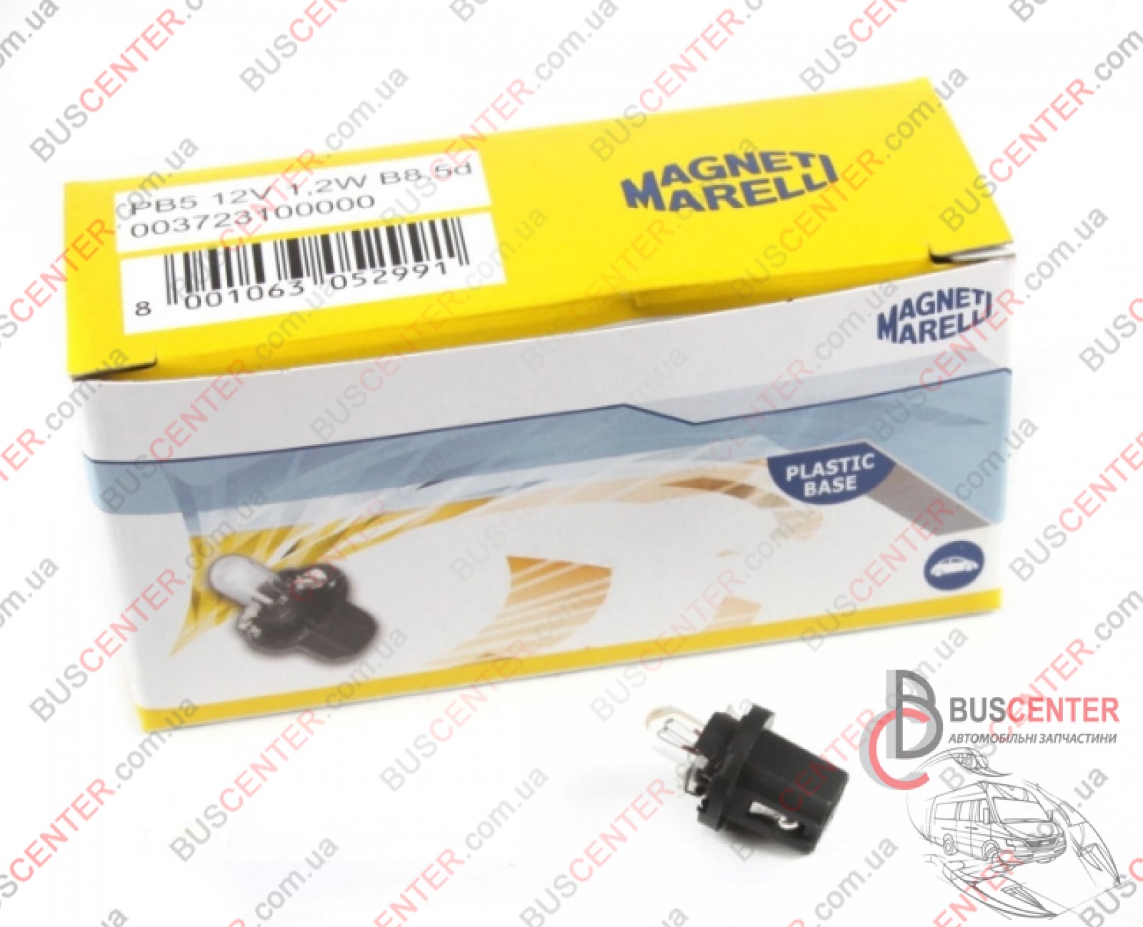 Фотографія запчастини Лампочка 12V 1.2W ( BAX10d/B8.5d Standard (у щиток приладів/чорна))