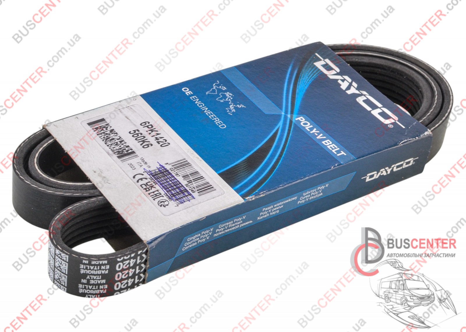 Фотография запчасти Ремень ручейковый 6 PK 1420