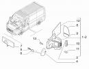 Поворотник зеркала левый белый (с лампочкой "WY5W")