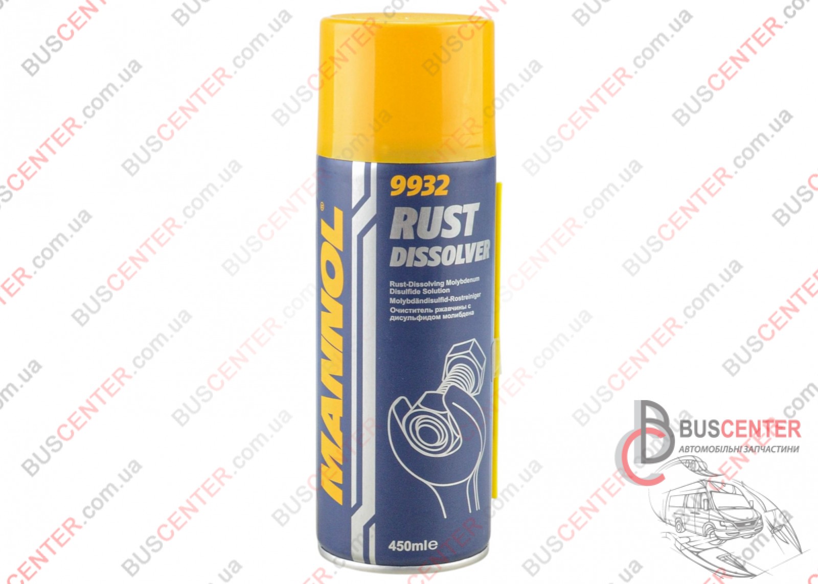 Фотографія запчастини Рідкий ключ 150 ml ( "з перетворювачем іржі MoS2" універсальне мастило, технічний аерозоль, ведерця)