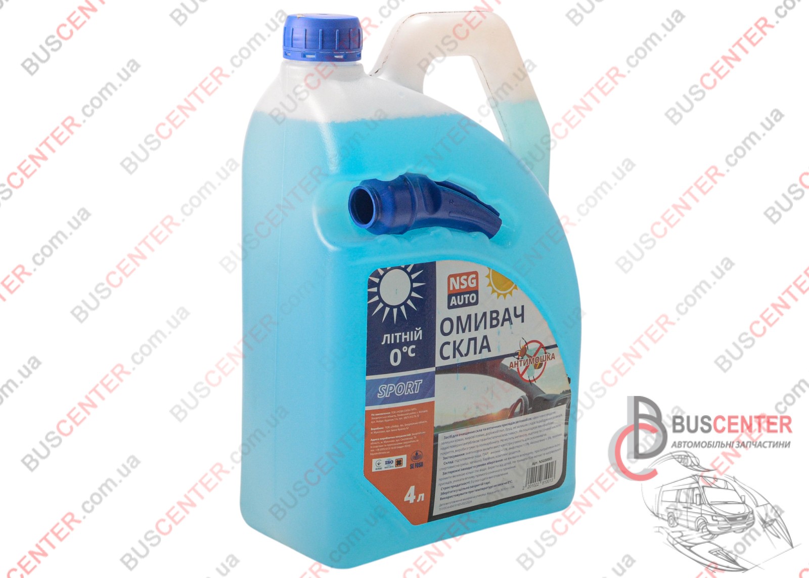 Фотографія запчастини Жидкость стеклоомывателя 4L (летняя)
