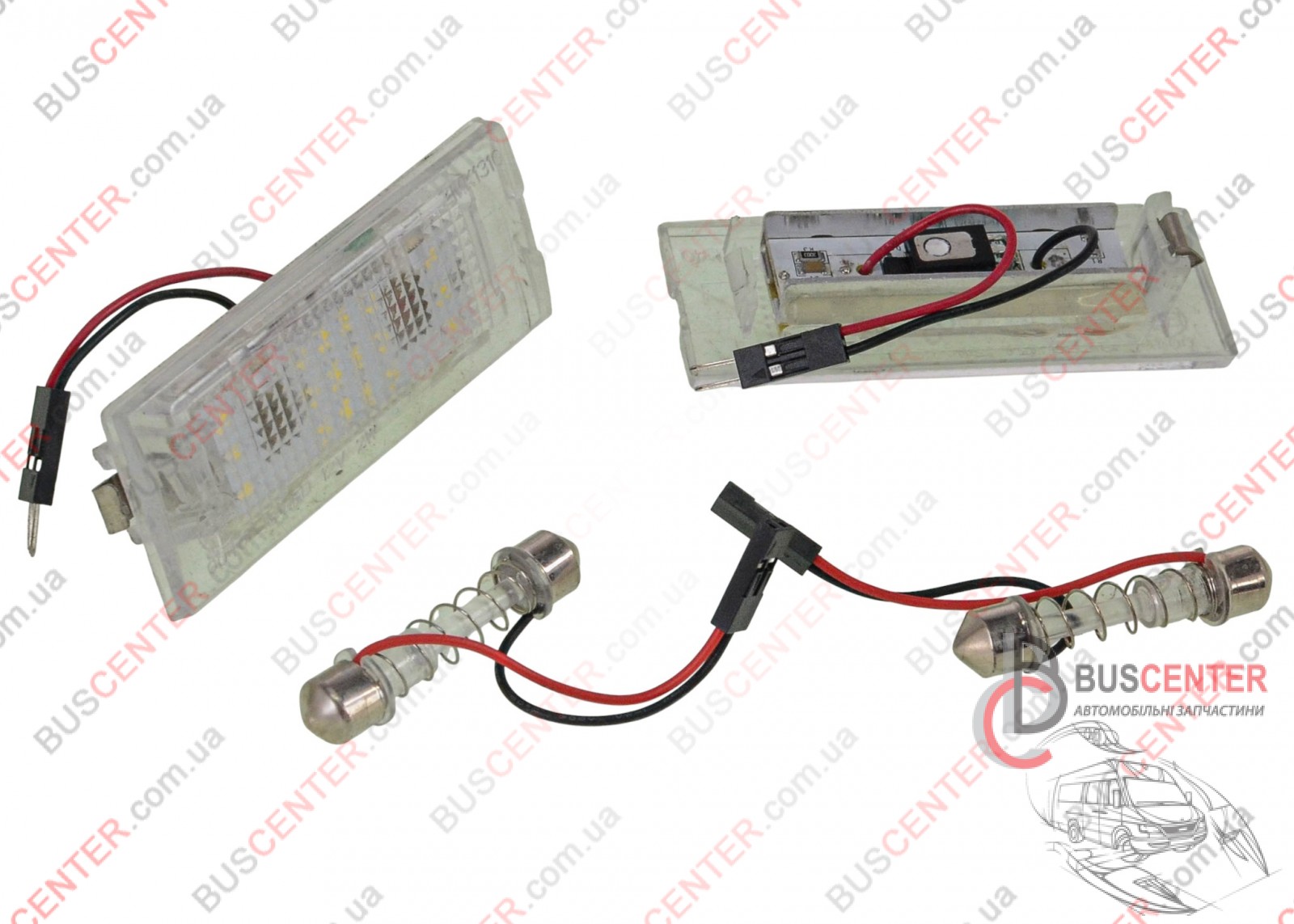 Фотографія запчастини Подсветка номерного знака LED (освещение, фонарь - комплект  2 шт)