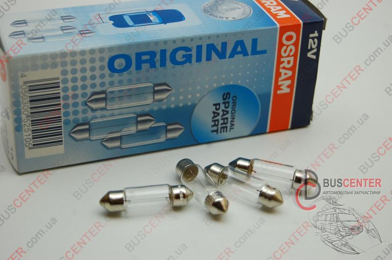Фотография запчасти Лампочка 12V 5W (C5W пальчик; автолампа - 1 шт)