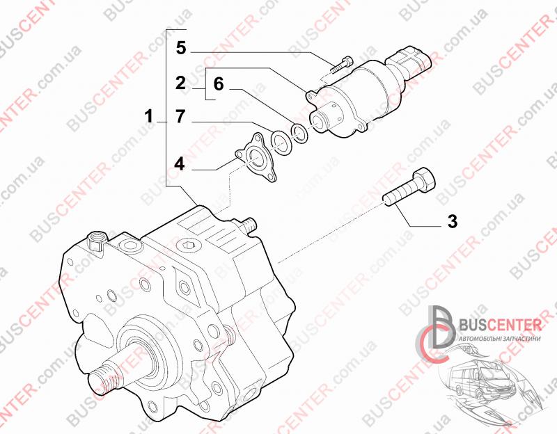 Фотография запчасти Редукционный клапан ТНВД Common Rail