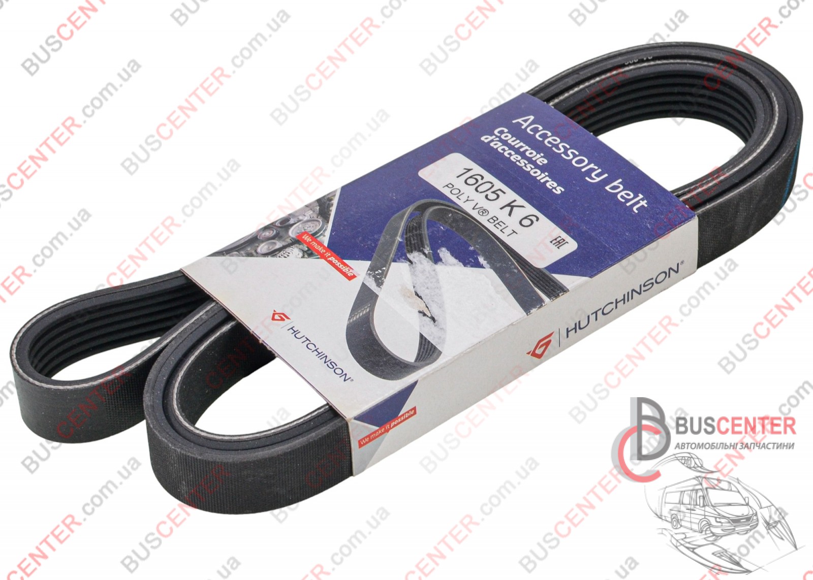 Фотография запчасти Ремень ручейковый 6 PK 1605