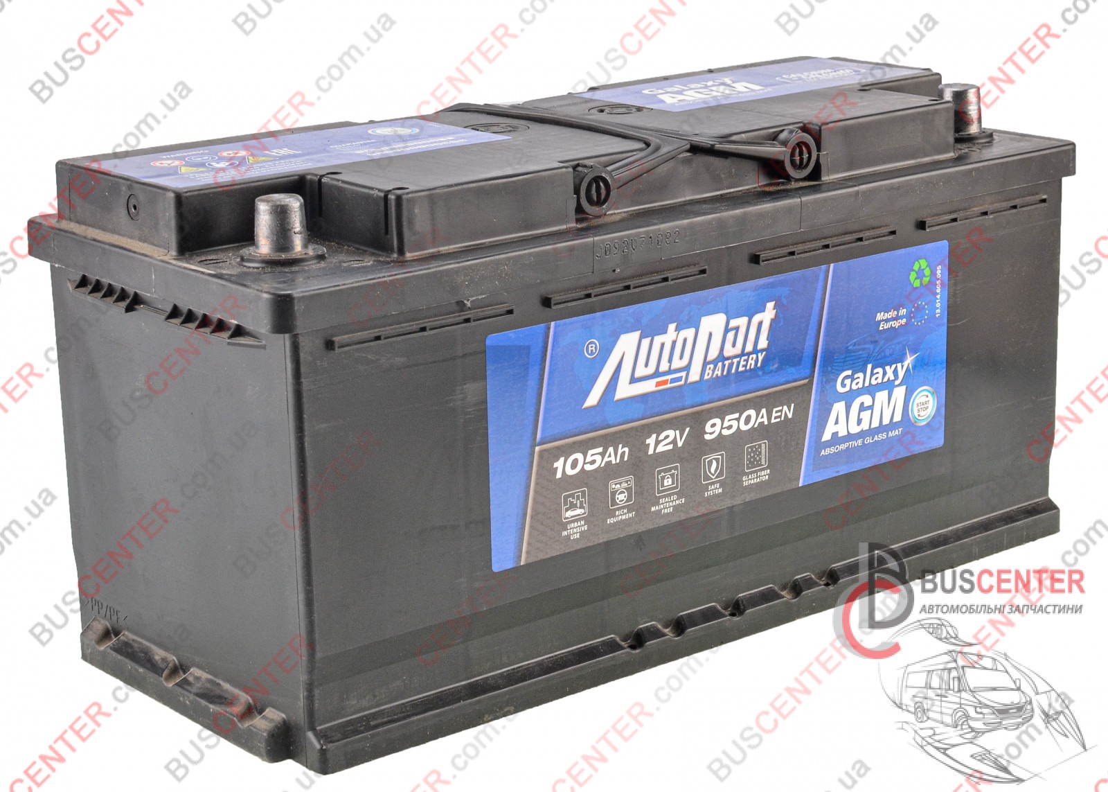 Фотография запчасти Аккумулятор 105AH/950A AGM (0)