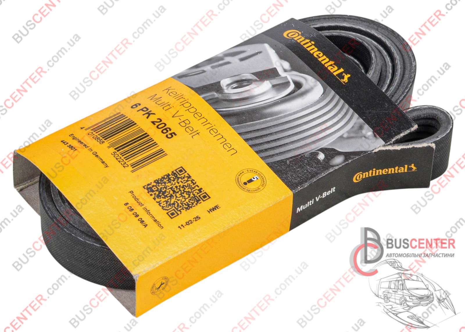 Фотография запчасти Ремень ручейковый 6 PK 2065